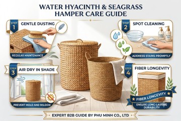 How to Properly Clean and Care for Water Hyacinth and Seagrass Laundry Hampers Without Damaging Fibers